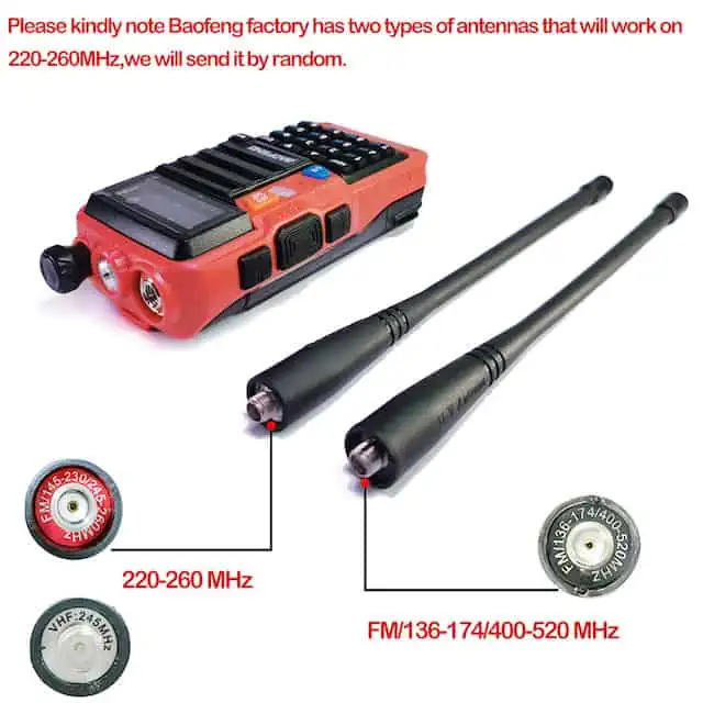 Baofeng UV-S9 Plus antenna best baofeng radio