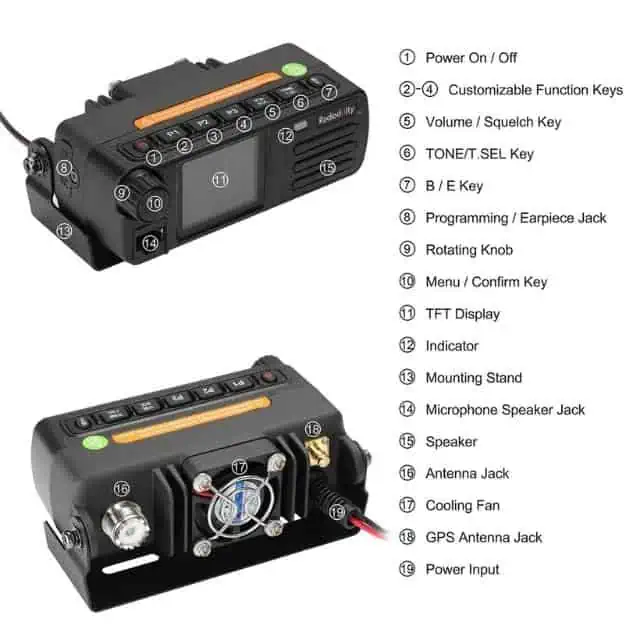 Radioddity DB25-D buttons
